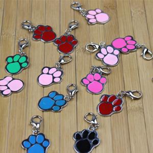 สแตนเลสแท็กแท็กสุนัขรอยเท้า