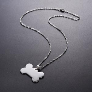 สแตนเลสจี้แท็กสุนัขกระดูกสุนัข