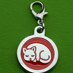 โลหะผสมสังกะสีโปแลนด์ Electroplate กาวหยดแท็ก ID สัตว์เลี้ยงสุนัขซัพพลาย