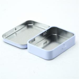 กล่องโลหะสี่เหลี่ยมผืนผ้าขนาดเล็กที่ทำจากโลหะเพื่อการบรรจุหีบห่อของลูกอม