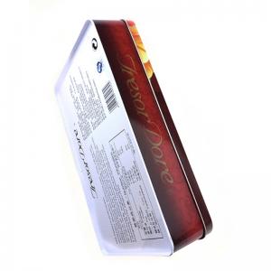 กล่องดีบุกพิมพ์สี่เหลี่ยมผืนผ้าแบบกำหนดเองสำหรับคุกกี้บิสกิตและขนมหวาน