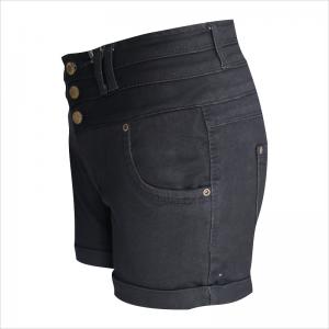 แฟชั่นสามปุ่มสูงเอวสั้น WS1002