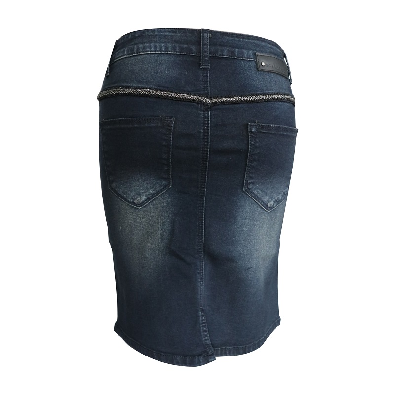 เงินตกแต่งโลหะ dk.blue mini skirt WS10115