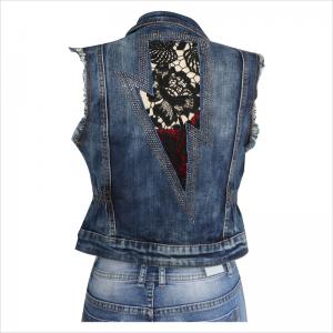 เสื้อ denim แขนกุด WS10128