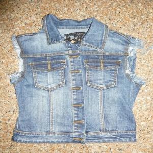 เสื้อ denim แขนกุด WS10128
