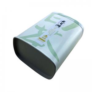 กล่องกระป๋องชาขาวสี่เหลี่ยมผืนผ้าที่กำหนดเอง