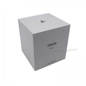 กล่องบรรจุภัณฑ์นาฬิกาโลโก้ฟอยล์สีเงินกระดาษแข็ง