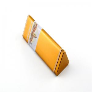 กล่องดีบุกชารูปสามเหลี่ยมเองพร้อมฝาปิด