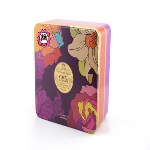 กล่องดีบุกสี่เหลี่ยมขายร้อนสำหรับขนมไหว้พระจันทร์บรรจุภัณฑ์คุกกี้