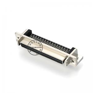 ผลิตในประเทศจีนโลหะผสมสังกะสี SCSI 68 ขาขั้วต่อ db หญิงเชื่อมต่อ