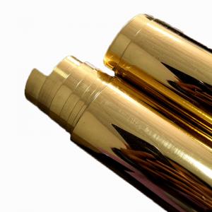 ฟิล์ม Mylar 120 ไมครอนฟิล์ม PET ทองคำขาวสูงเงาทองม้วนสำหรับ Thermoforming