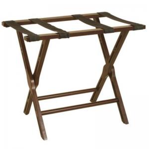 ชั้นวางกระเป๋าไม้พร้อมชั้นวาง