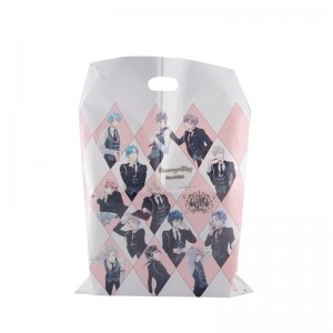 PE LDPE พิมพ์เองถุงช้อปปิ้งพลาสติกที่มีโลโก้ของตัวเอง