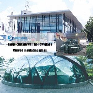 กระจกฉนวนผนังคุณภาพสูงเคลือบด้วยทองคำ 24k และสีอื่น ๆ รวมถึงกระจกฉนวนโค้งที่มีความยืดหยุ่น