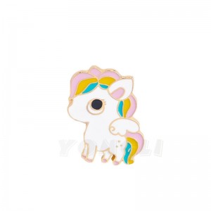 ที่กำหนดเองโลหะการ์ตูนสัตว์ตราโลหะผสมสังกะสีหลายสีสีอบเข็มกลัดซีลละลายหล่อชุบทองเข็มกลัด