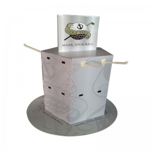 การพิมพ์เคาน์เตอร์ป๊อปกระดาษแข็งขนาดเล็กแบบกำหนดเองพร้อมตะขอ