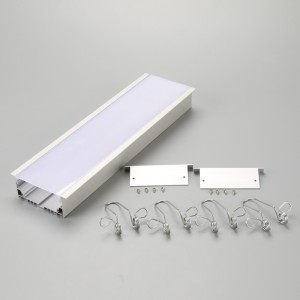 0.5m 1m 2m 3m อลูมิเนียมโปรไฟล์ LED ปิดภาคเรียนสำหรับการประยุกต์ใช้แสงแถบ LED