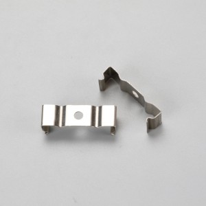 โปรไฟล์อลูมิเนียม LED พร้อมฝาปิดท้ายพีซีและคลิปยึดสำหรับแถบ LED