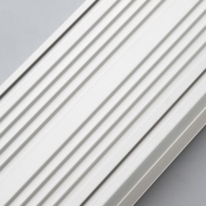 โปรไฟล์อะลูมิเนียม LED พร้อม PC diffuser แบบแบน Shape