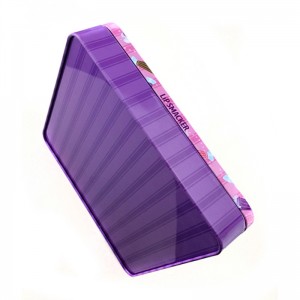 กล่องดีบุกเครื่องสำอางสี่เหลี่ยมเล็ก ๆ สำหรับลิปกลอสพร้อมหน้าต่าง PVC