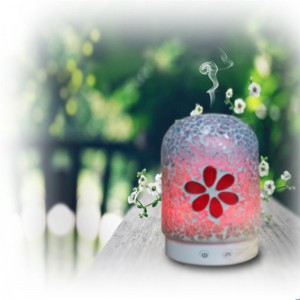 จีนโรงงานล่าสุดโมเสคแก้วอัลตราโซนิกไฟฟ้าน้ำมันหอมระเหยกระจายกลิ่นหอม