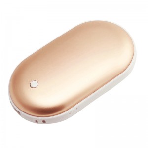 มืออุ่นชาร์จสมบัติระเบิดเครื่องทำความร้อนไฟฟ้า USB พลังงานมือถือมินิโชคดีก้อนกรวดหิน