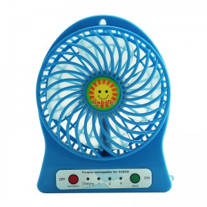 LED มินิ USB พัดลมพกพาแบบชาร์จไฟได้ 18650 li ion แบตเตอรี่ USB พัดลมคูลเลอร์