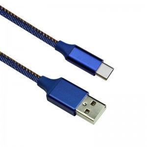 KPS-6403CB อะลูมิเนียมอัลลอยด์ถักสาย USB