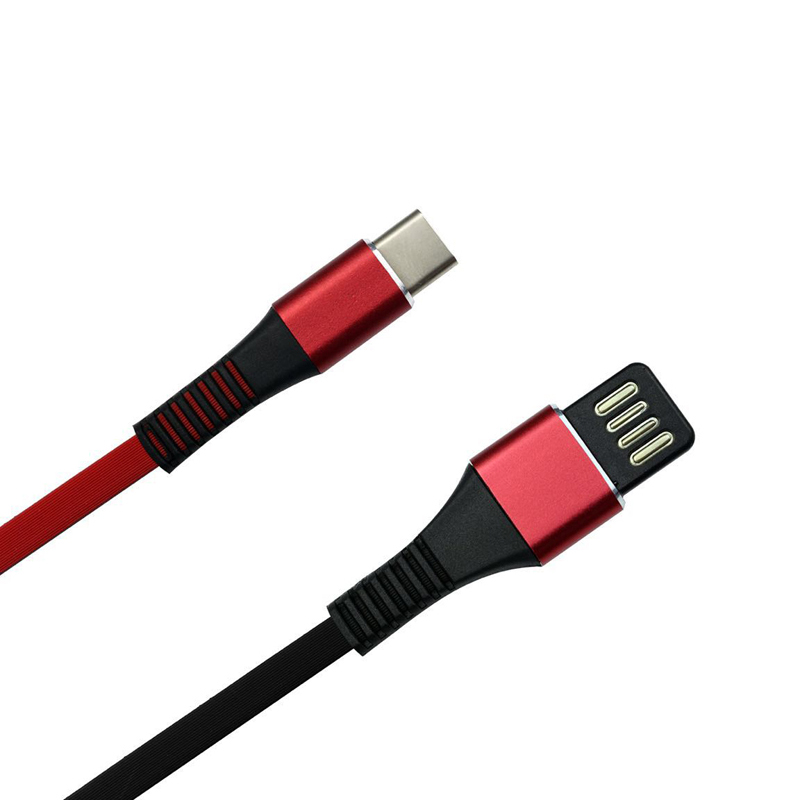 KPS-6401CB แบนสองสีสายเคเบิล USB แบบกลับด้านได้