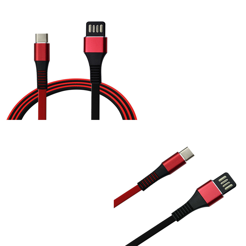 KPS-6401CB แบนสองสีสายเคเบิล USB แบบกลับด้านได้