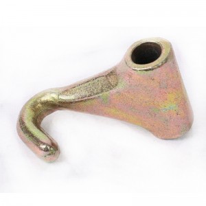 ปลายนิ้วปลอมแปลงตะขอชุบสีเหลือง