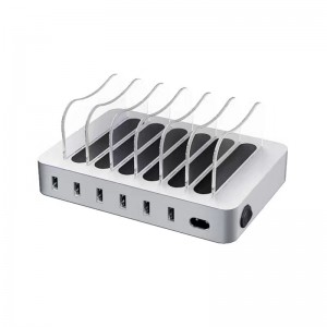 KPS-8403LC สถานีชาร์จ USB หกพอร์ต (US / EU / UK / AU AC Cable)