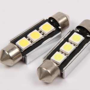 ข้อผิดพลาด canbus ฟรี 5050 3smd 36mm นำหลอดไฟพู่ห้อย