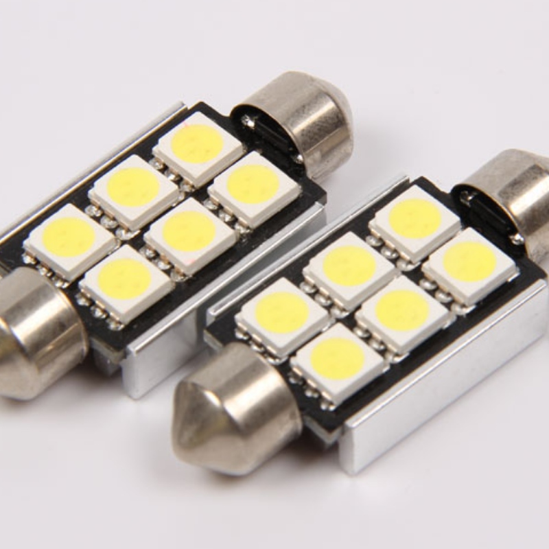 5050 6smd ข้อผิดพลาด c an bus free 36 มิลลิเมตรออโต้คาร์นำแสงพู่ห้อยนำแสงภายใน