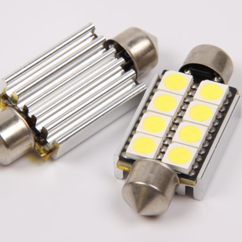 5050 8smd ข้อผิดพลาด c an bus ฟรี 42 มิลลิเมตรออโต้คาร์ 12 โวลต์นำแสงพู่ห้อยนำแสงมหาดไทยนำไฟอ่านหนังสือ