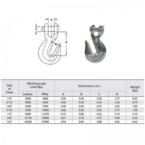ฟอร์จแม็กซ์สตีล G70 A-330 Clevis Grab Hook YZ