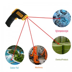 -50 ~ 380 เครื่องวัดอุณหภูมิอินฟราเรดสำหรับอุตสาหกรรมหลายตัวที่มีความแม่นยำสูง