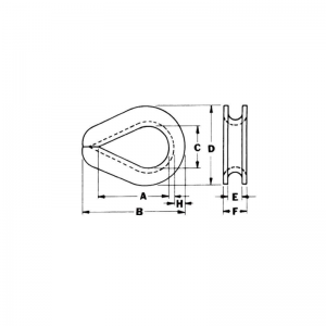 หน้าที่หนักพิเศษ G-414 ปลอกนิ้วชุบสังกะสี