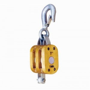 บล็อกไม้ธรรมดา - คู่พร้อมตะขอ