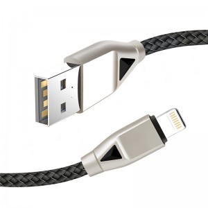 KPS-8449CB สาย USB ไนล่อน - เพชรชนิด -c / โคมไฟ / ไมโคร