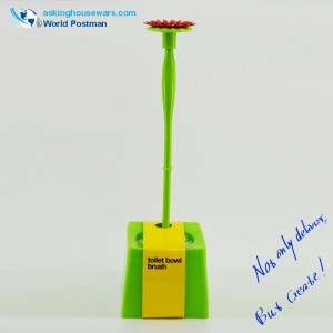 แปรงห้องน้ำรูปดอกไม้ Akbrand พร้อมสแควร์แคดดี้