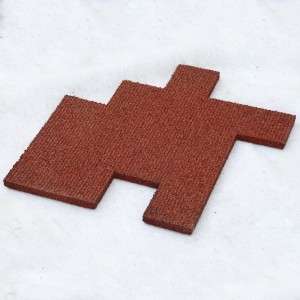 ผลกระทบกระดูกสุนัขประเภทยาง EPDM กระเบื้องปูพื้นยางปูผิวทางปูสำหรับกลางแจ้ง