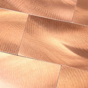 รถไฟใต้ดินโลหะอลูมิเนียมโมเสคเปลือกและติดกระเบื้องสติกเกอร์สำหรับห้องครัว Backsplash