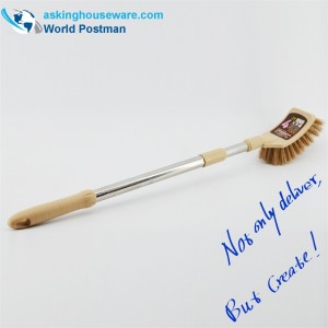 AK91001 Akbrand ห้องน้ำแปรงยืดหยุ่นท่อสแตนเลสหัวแปรงสี่เหลี่ยม