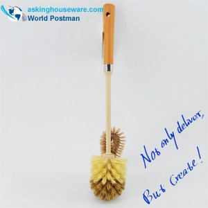 แปรงชายหาดโถชักโครก Akbrand ด้ามแปรงทำความสะอาดขนาดเล็กอเนกประสงค์