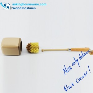 Akbrand โถชักโครกแปรงชายหาดจัดการกับผู้ถือสี่เหลี่ยม