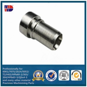 ประเทศจีนใบรับรอง ISO เครื่องจักรกล CNC แบบกำหนดเองชิ้นส่วนสแตนเลสโนไดซ์