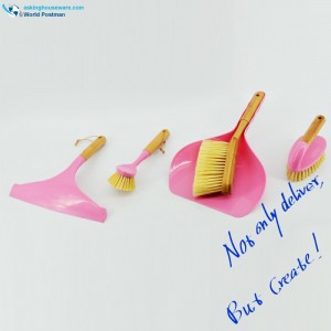 ชุดแปรงล้างทำความสะอาดไผ่ Akbrand ในครัวเรือน 4in1