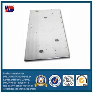 ขนาดใหญ่แผ่นอลูมิเนียมที่ดีเสร็จสิ้น cnc บริการผลิตชิ้นส่วนเครื่องจักรกล