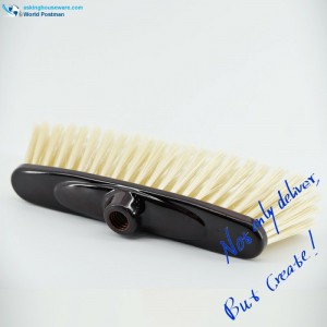 หัวไม้กวาดพลาสติก Akbrand พร้อมแปรงขนสีเคลือบช็อกโกแลตคู่